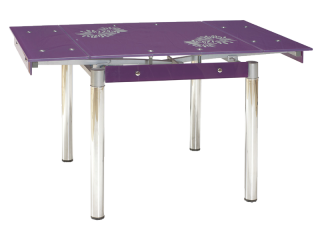 Стол стеклянный раскладной Signal GD-082 фиолетовый