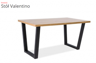 Стол обеденный Signal Valentino 150х90 дуб черный