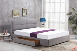 Кровать Halmar MERIDA 160 светло-серый