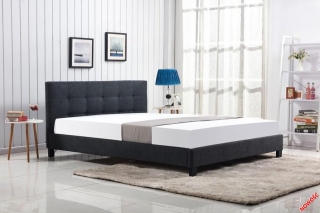 Кровать Halmar OXFORD 160 темно-серый