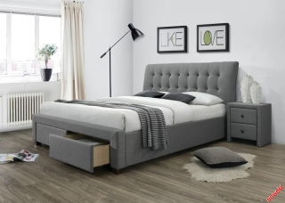 Кровать Halmar PERCY 160-200 серый