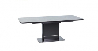 Стол обеденный Signal Pallas Ceramic 160(210)x90 серый черный