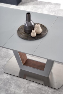 Обеденный стол раскладной Halmar BILOTTI 160-200-90-76 cm светло серый