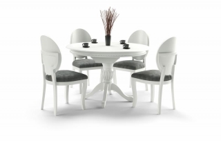 Обеденный стол Halmar William 90-124-90-75 см Белый
