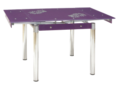 Стол стеклянный раскладной Signal GD-082 фиолетовый