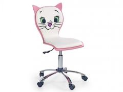 Кресло детское KITTY II Halmar Бело-Розовый