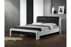 Двуспальная кровать Halmar Cassandra 160-200 Черно-Белая
