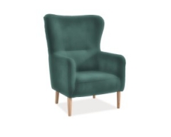 Кресло Signal Relax velvet зеленый (BLUVEL 78) бук