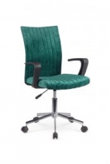 Новинка!Кресло офисное Halmar DORAL темно-зеленый
